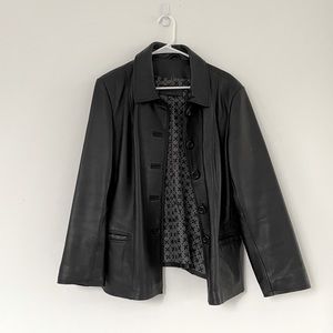 Vintage Leather Coat - Size M/L